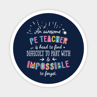 An awesome PE Teacher Gift Idea - Impossible to Forget Quote Magnet